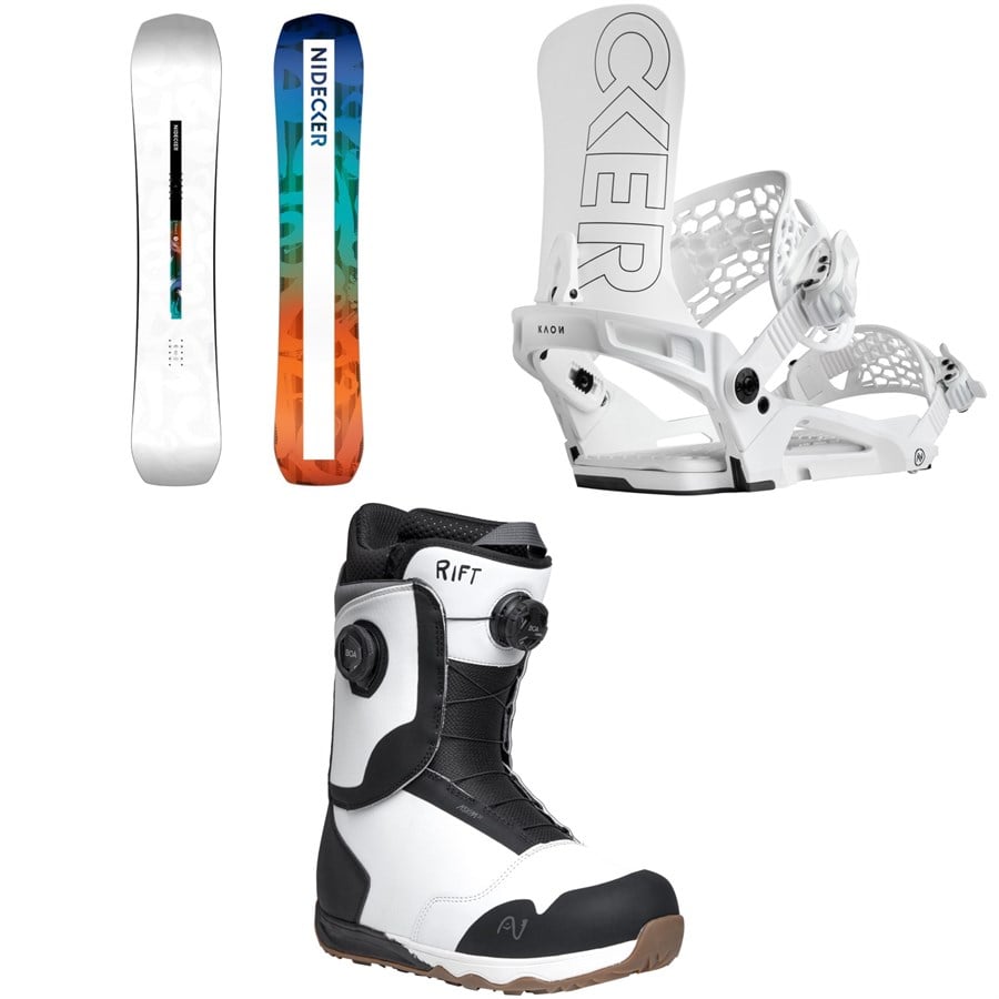 Nidecker Escape Snowboard + Kaon Snowboard Bindings + Rift Snowboard Boots 2026