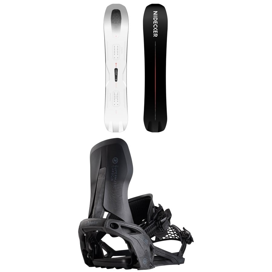 Nidecker Megalight Snowboard + Supermatic Carbon Snowboard Bindings 2026