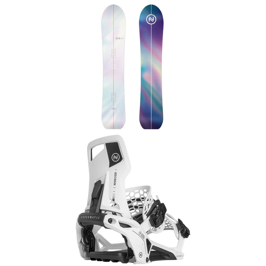 Nidecker Mellow Snowboard + Supermatic Snowboard Bindings 2025