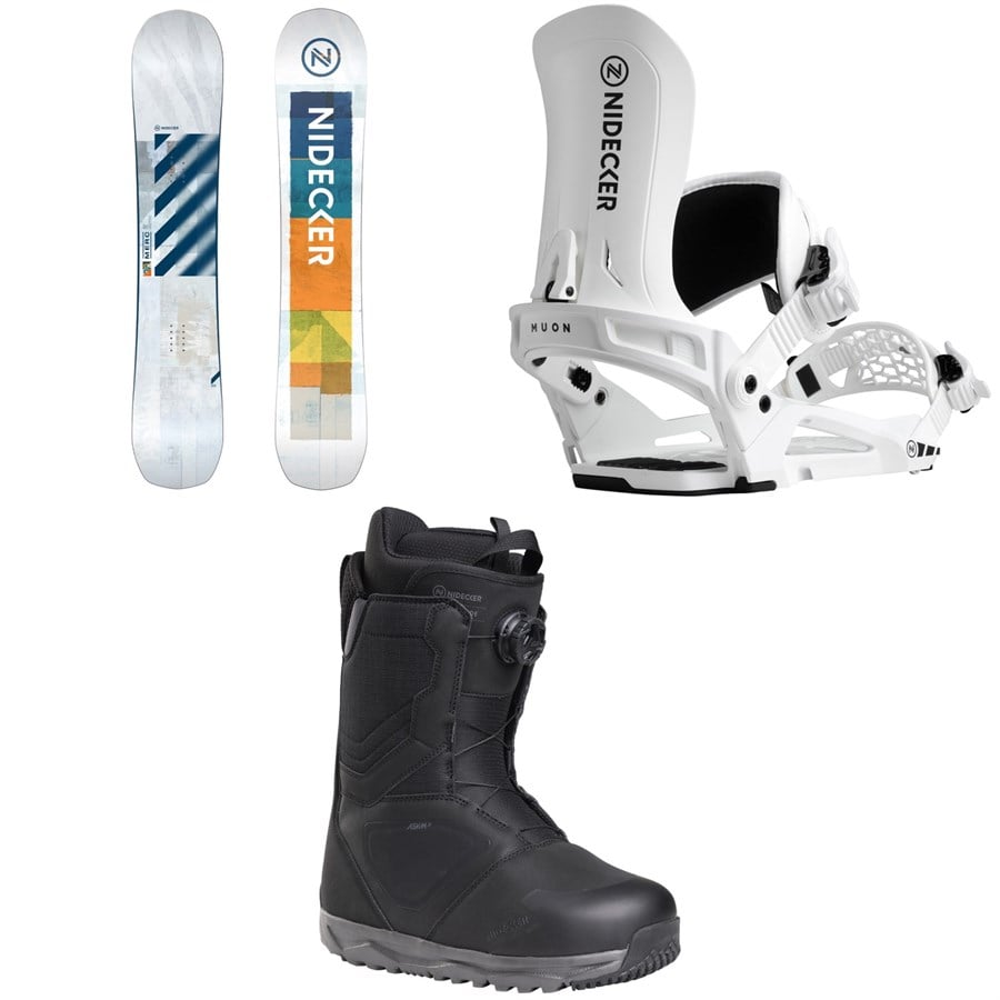 Nidecker Merc Snowboard + Muon Snowboard Bindings + Cascade Snowboard Boots 2026