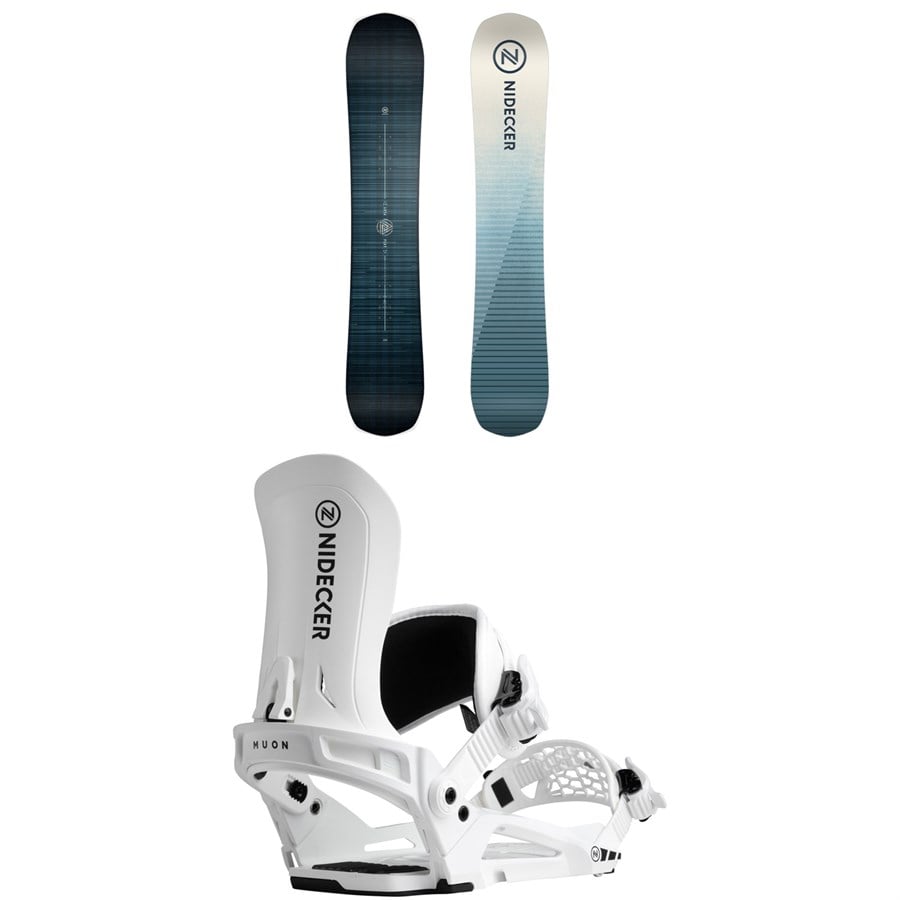 Nidecker Play Snowboard + Muon Snowboard Bindings 2026