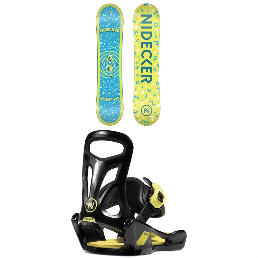 Nidecker Scamp Snowboard + Magic Snowboard Bindings - Kids 2026