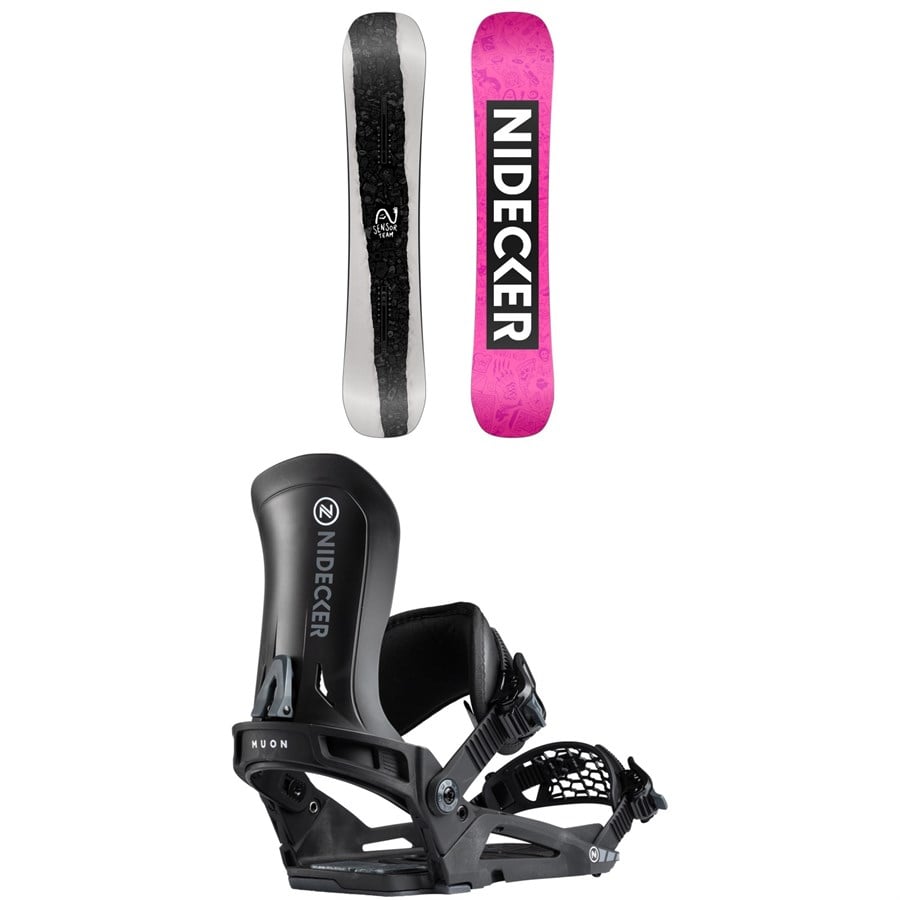 Nidecker Sensor Team Snowboard + Muon Snowboard Bindings 2026
