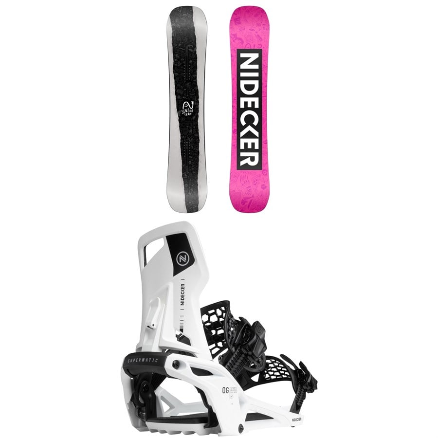 Nidecker Sensor Team Snowboard + OG Supermatic Snowboard Bindings 2026