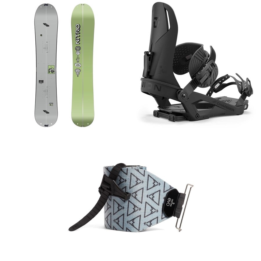 Nitro Alternator Splitboard + Union Charger Splitboard Bindings + evo x Pomoca Pro Glide Splitboard Skins 2026