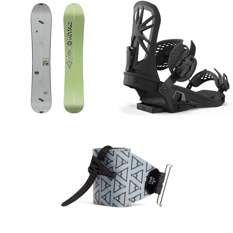 Nitro Alternator Splitboard + Union Explorer Splitboard Bindings + evo x Pomoca Pro Glide Splitboard Skins 2026