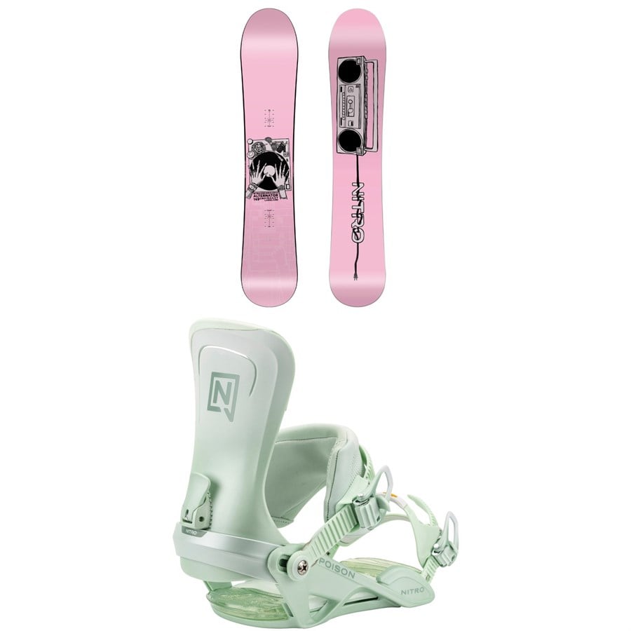 Nitro Alternator x Hailey Snowboard + Poison Snowboard Bindings - Women's 2026