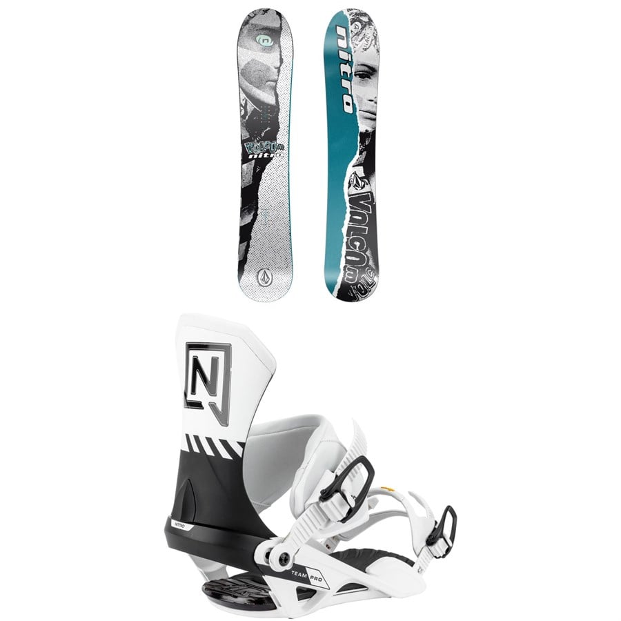 Nitro Alternator X Volcom Snowboard + Team Pro Snowboard Bindings 2026
