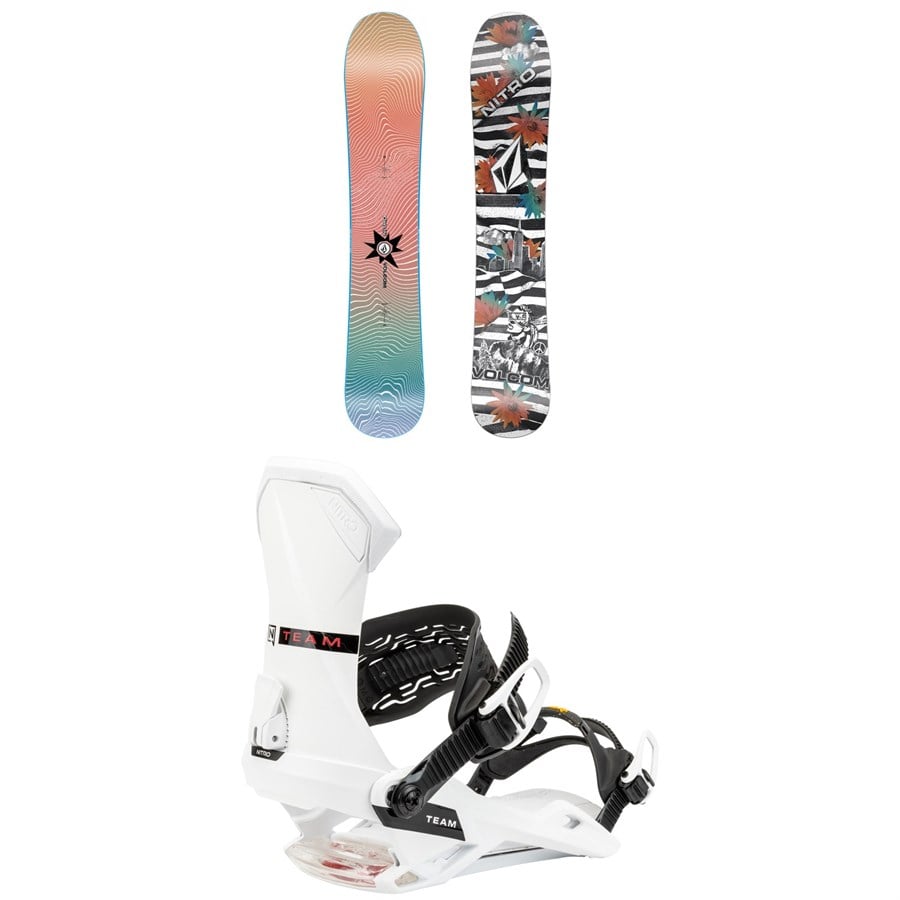 Nitro Alternator x Volcom Snowboard + Team Snowboard Bindings 2025