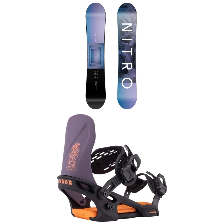 Nitro Arial Snowboard + Arbor Sapling Snowboard Bindings - Kids' 2026