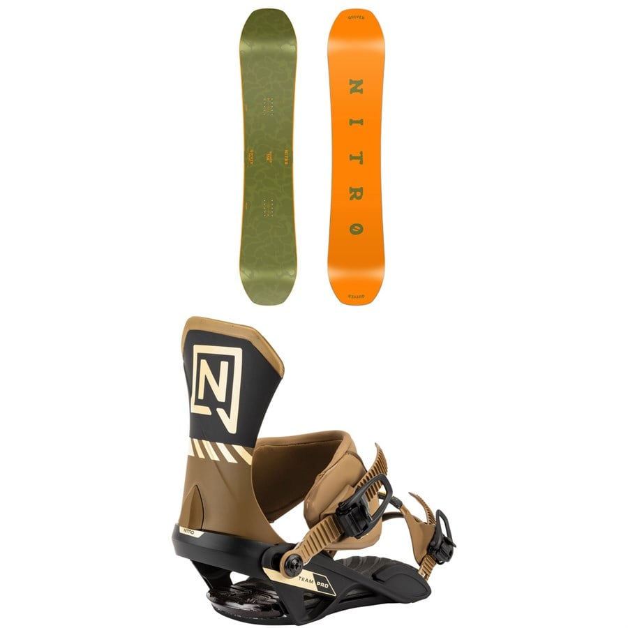 Nitro Basher Snowboard + Team Pro Snowboard Bindings 2026