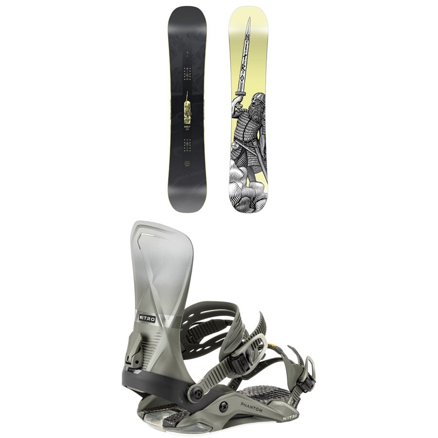 Nitro Beast Snowboard + Phantom Snowboard Bindings 2026