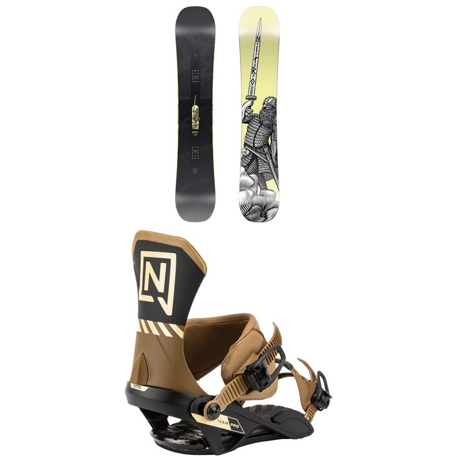 Nitro Beast Snowboard + Team Pro Snowboard Bindings 2026