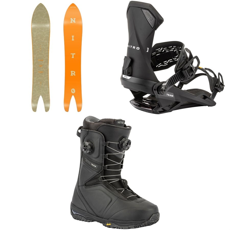 Nitro Cannon Snowboard + Team Snowboard Bindings + Team Boa Snowboard Boots 2026
