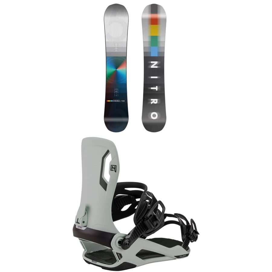 Nitro Cinema Snowboard + Talent Snowboard Bindings 2026