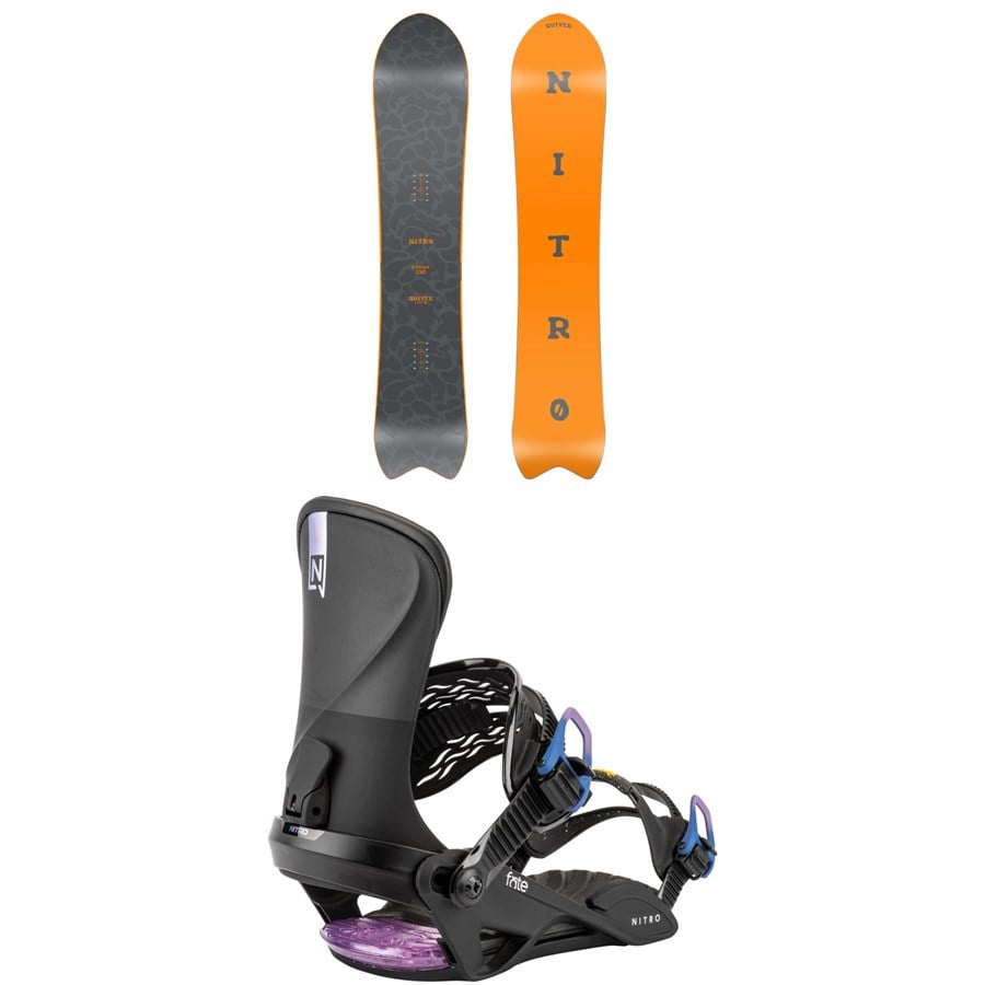 Nitro Dinghy Snowboard + Fate Snowboard Bindings - Women's 2026