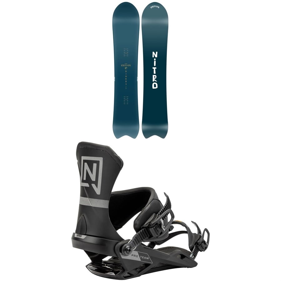 Nitro Dinghy Snowboard + Team Pro Snowboard Bindings 2025