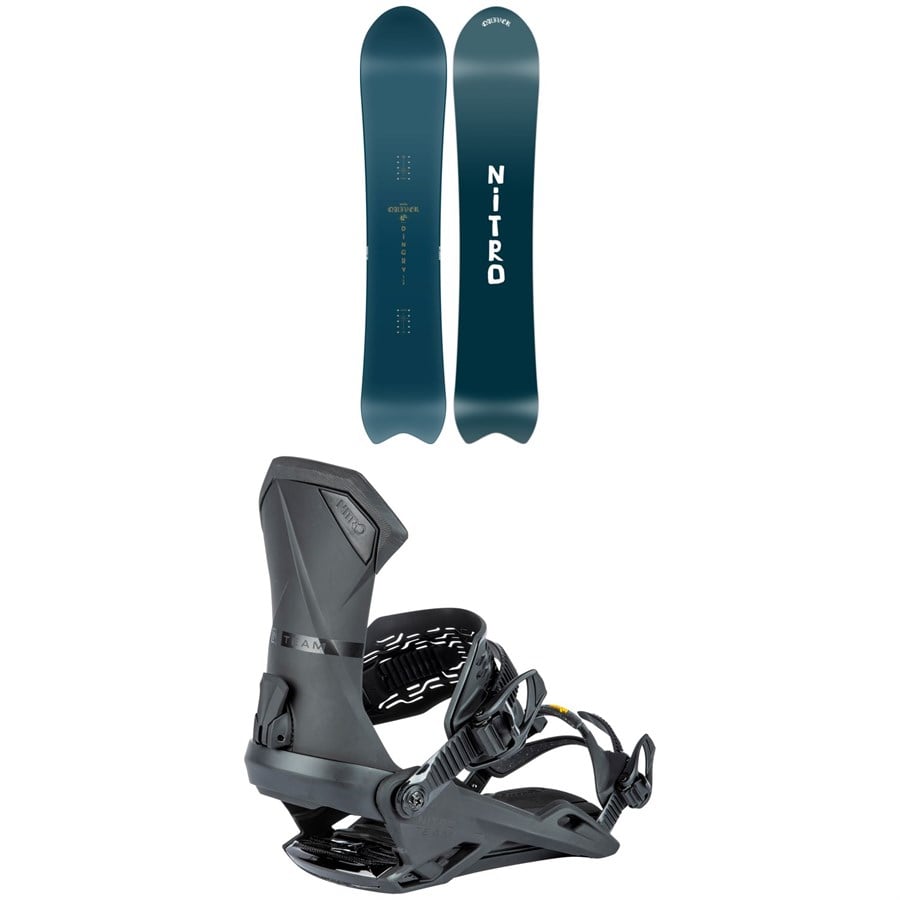 Nitro Dinghy Snowboard + Team Snowboard Bindings 2025
