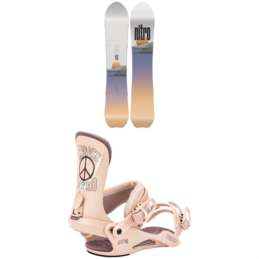 Nitro Drop Snowboard + Cosmic Snowboard Bindings - Women's 2025