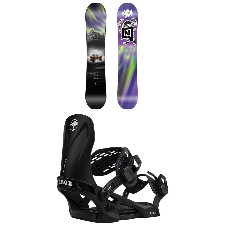Nitro Future Team Pro x Marcus Kleveland Snowboard + Arbor Sapling Snowboard Bindings - Kids' 2026