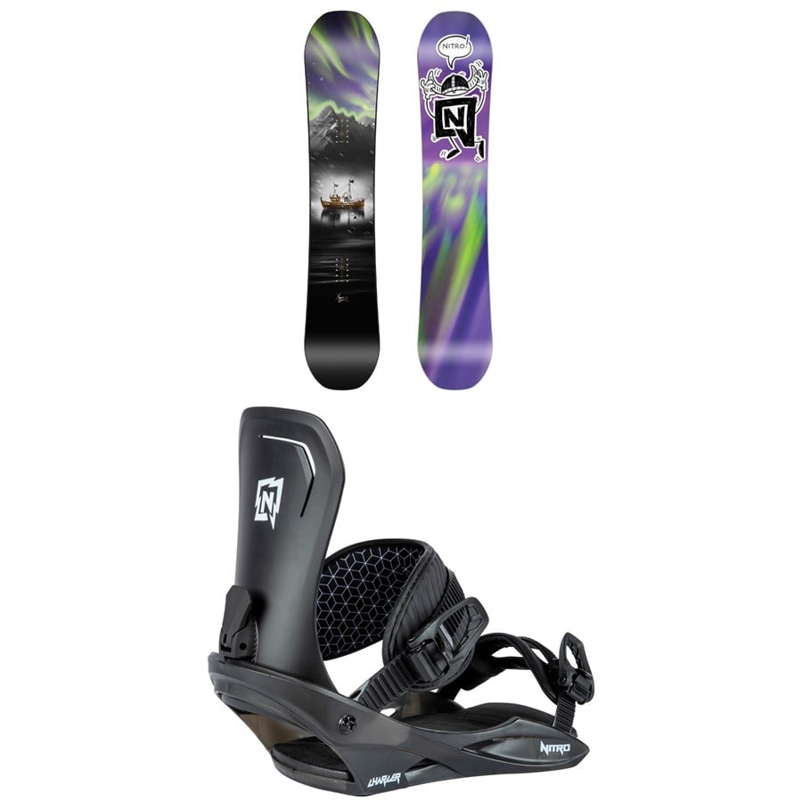 Nitro Future Team Pro x Marcus Kleveland Snowboard + Charger Snowboard Bindings - Kids'