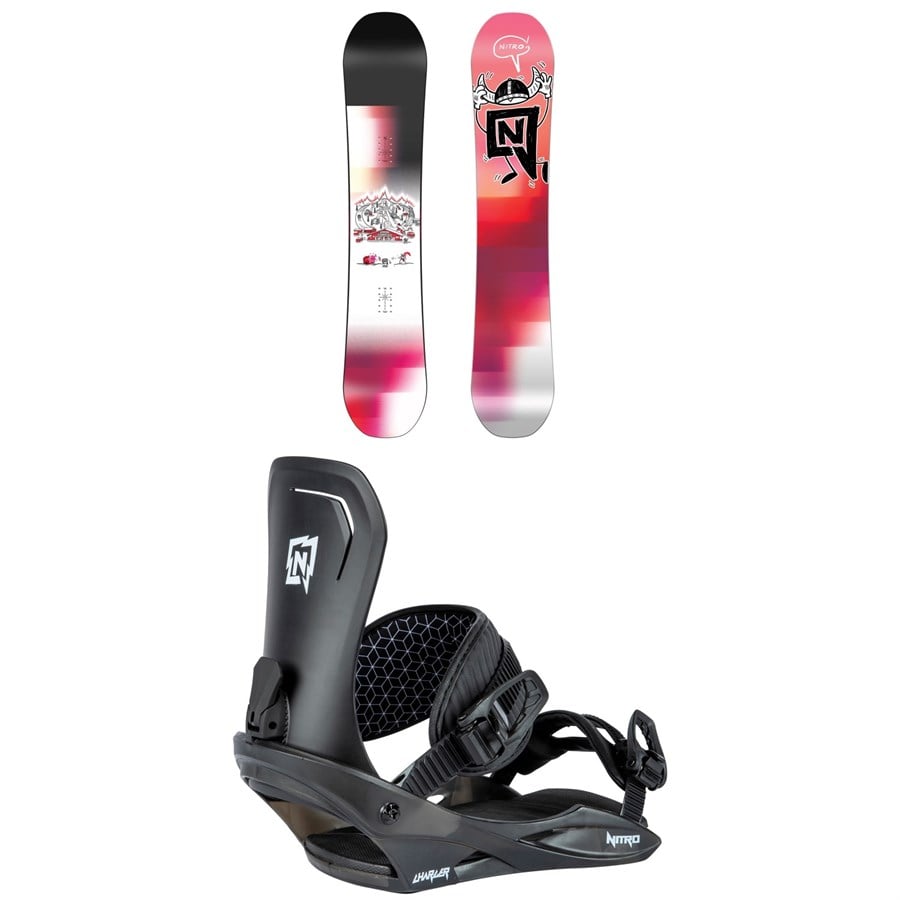 Nitro Future Team Pro X Marcus Kleveland Snowboard + Charger Snowboard Bindings - Kids' 2025