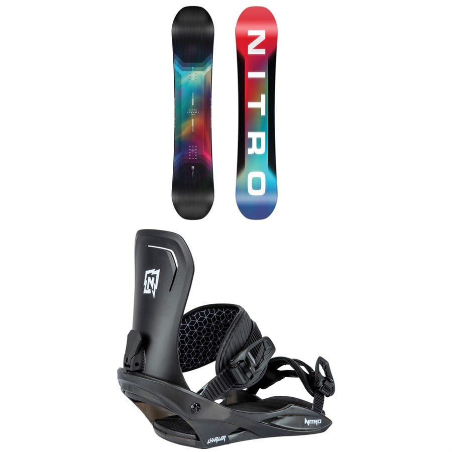 Nitro Future Team Snowboard + Charger Snowboard Bindings - Kids'