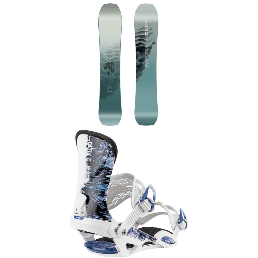 Nitro Karma Snowboard + Fate Snowboard Bindings - Women's 2026