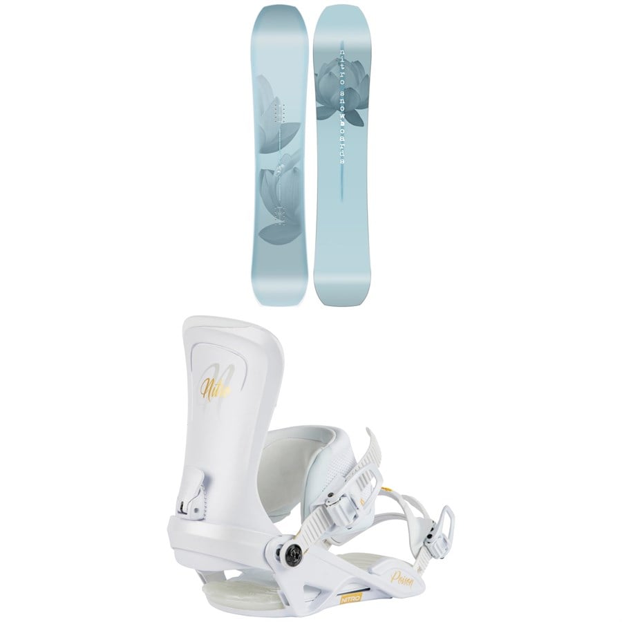Nitro Karma Snowboard + Poison Snowboard Bindings - Women's 2025