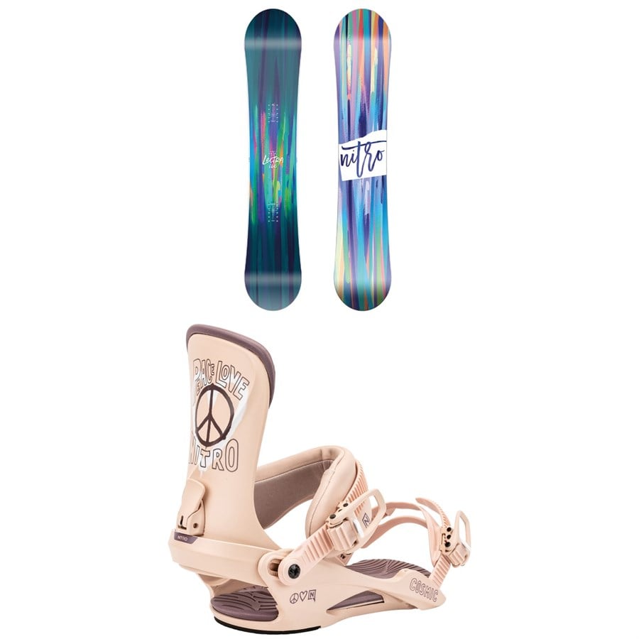 Nitro Lectra Brush Snowboard + Cosmic Snowboard Bindings - Women's 2025