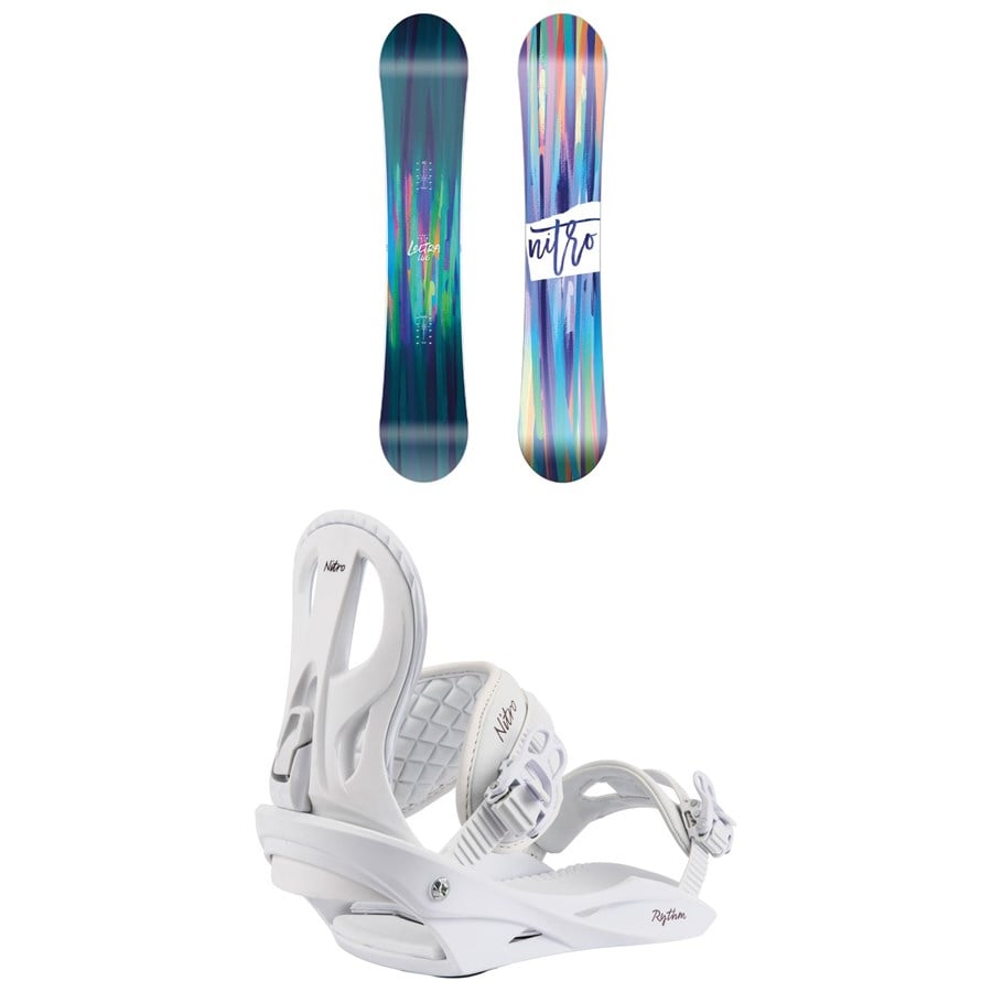 Nitro Lectra Brush Snowboard + Rythm Snowboard Bindings - Women's 2025