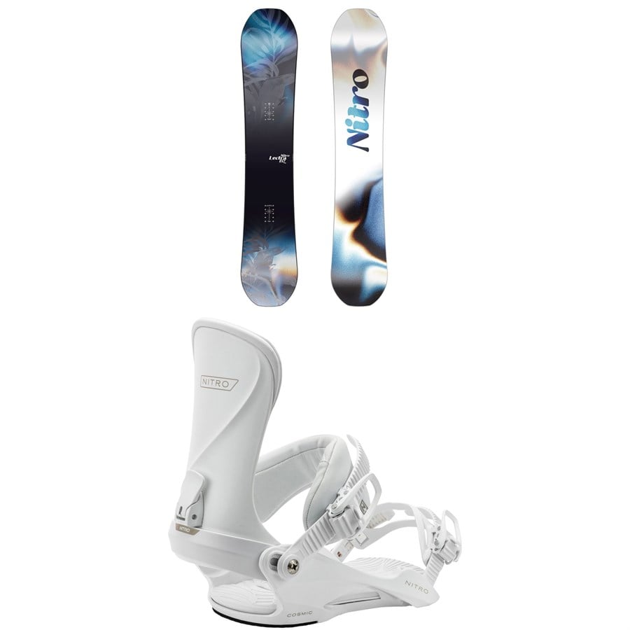 Nitro Lectra Leaf Cam-Out Snowboard + Cosmic Snowboard Bindings - Women's 2026