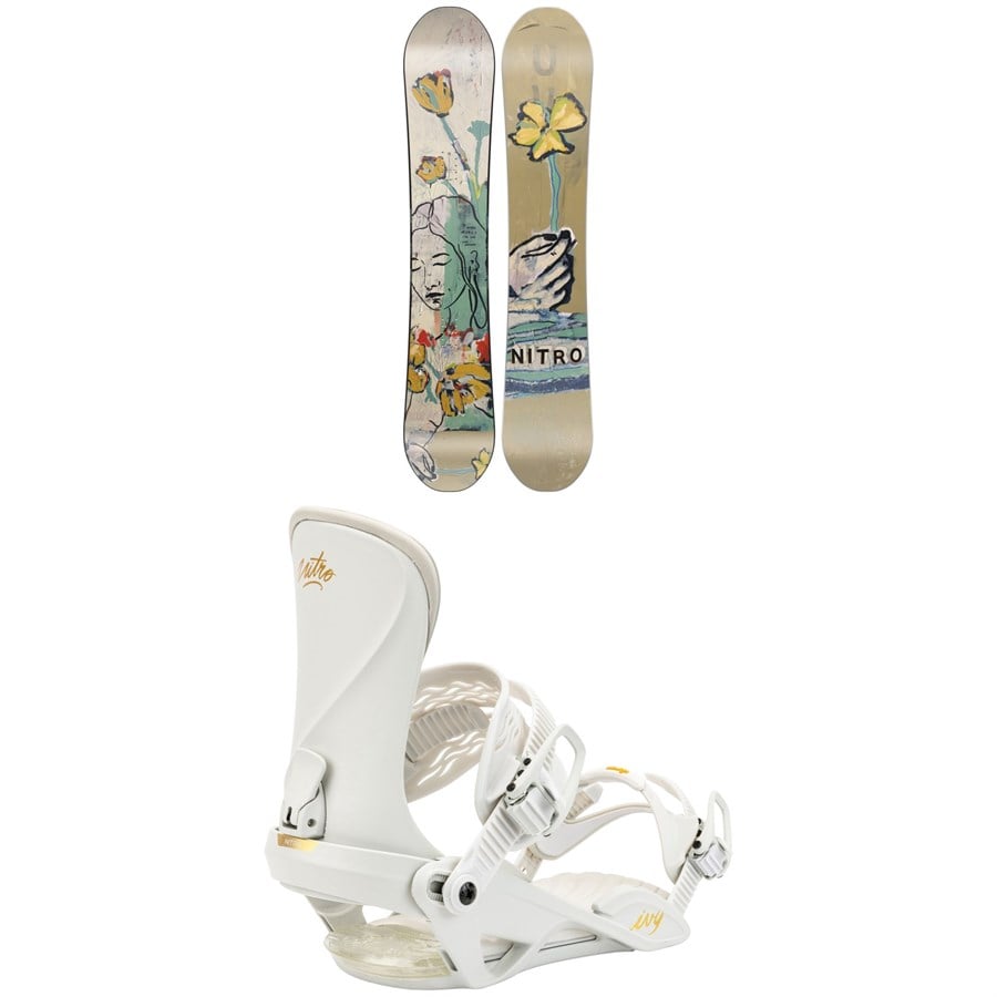 Nitro Mercy Snowboard + Ivy Snowboard Bindings - Women's 2025