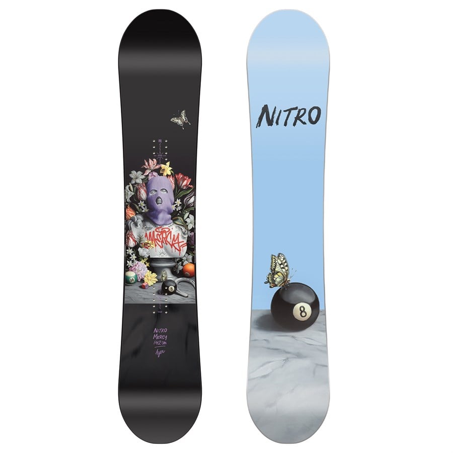 Nitro Mercy Snowboard + Step On Snowboard Bindings + Monarch Step On TLS Snowboard Boots - Women's 2026