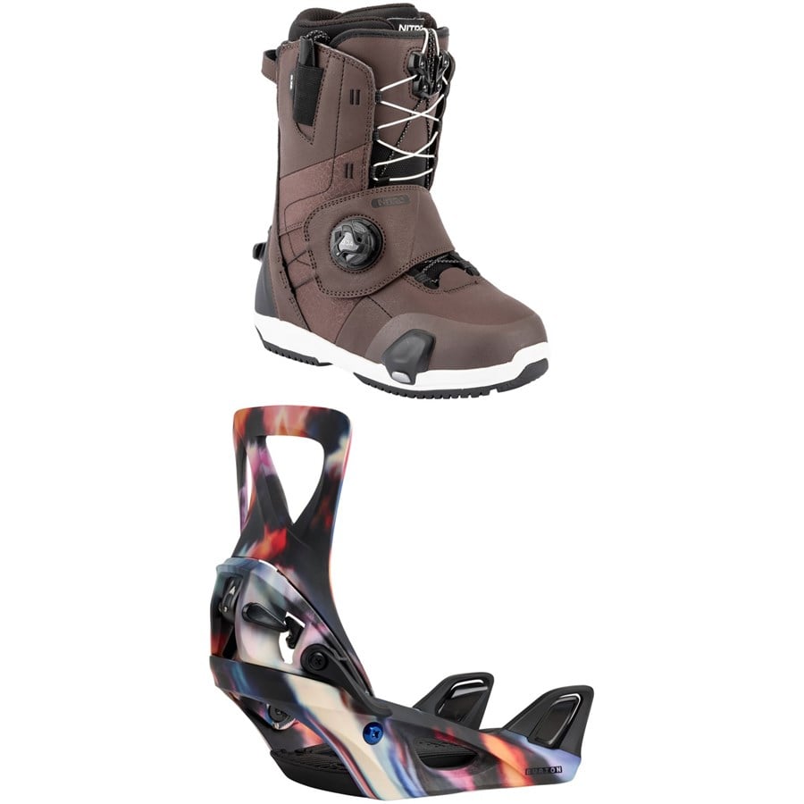 Nitro Monarch Step On TLS Snowboard Boots + Burton Step On Snowboard Bindings - Women's 2026