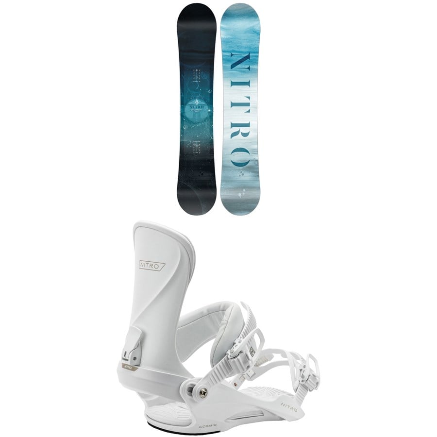 Nitro Mystique Snowboard + Cosmic Snowboard Bindings - Women's 2026