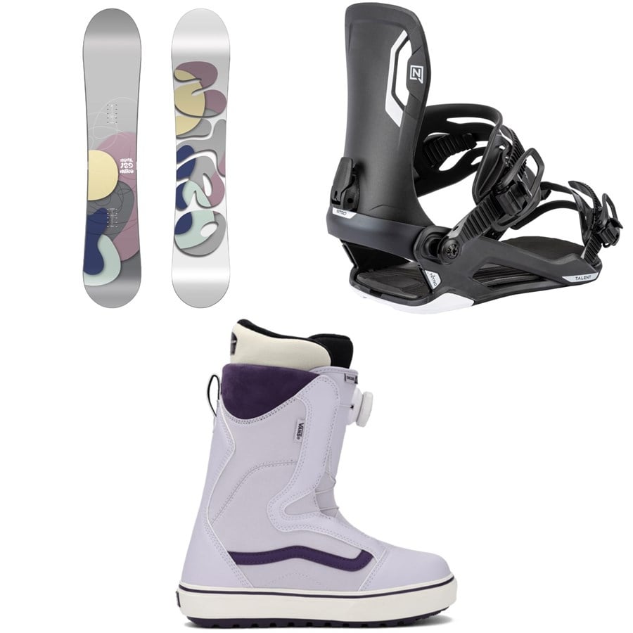 Nitro Nova Snowboard + Talent Snowboard Bindings + Vans Encore OG Snowboard Boots - Women's 2026