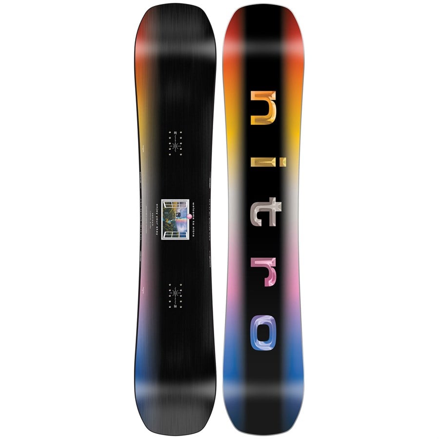Nitro Optisym Snowboard + One Snowboard Bindings 2025