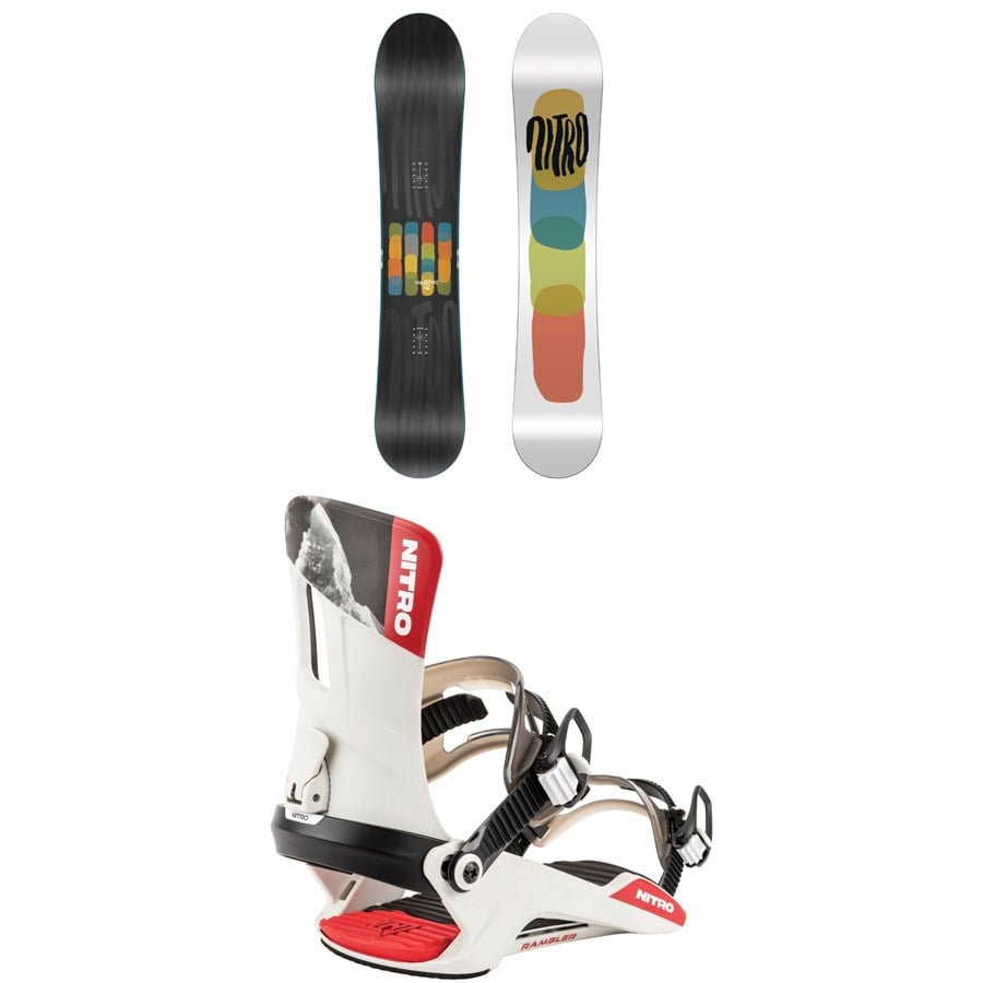 Nitro Phase Snowboard + Rambler Snowboard Bindings 2026