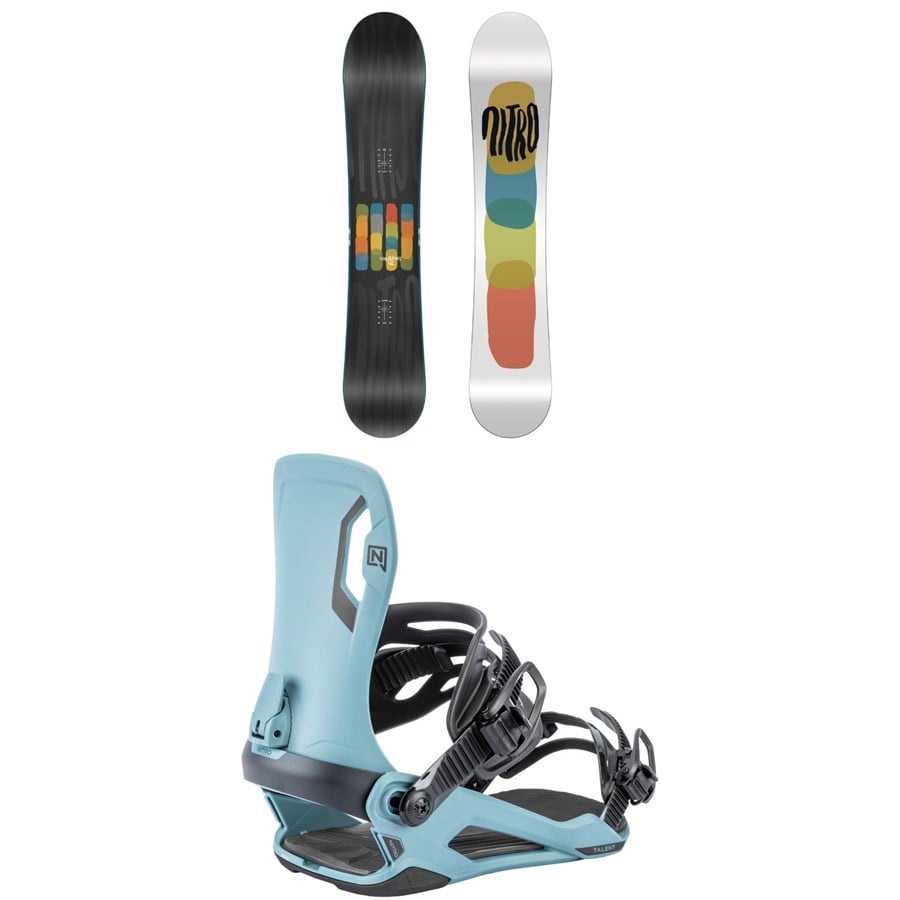 Nitro Phase Snowboard + Talent Snowboard Bindings 2026