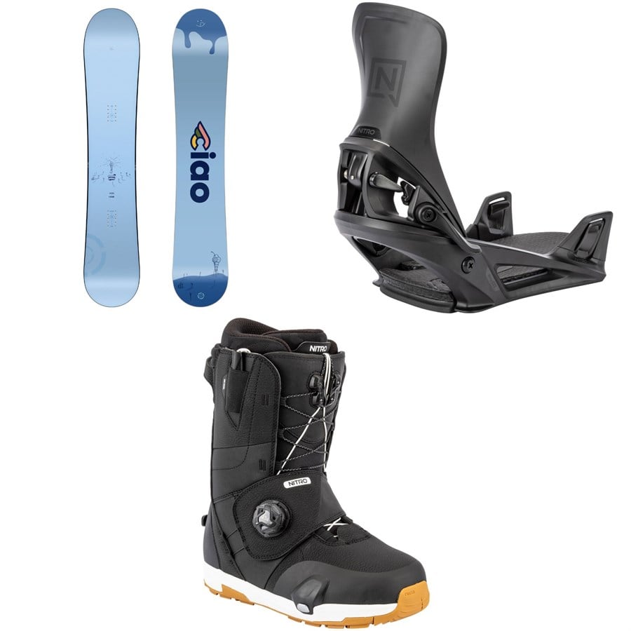 Nitro Phase x Cinelli Snowboard + Step On Snowboard Bindings + Venture Step On TLS Snowboard Boots 2026