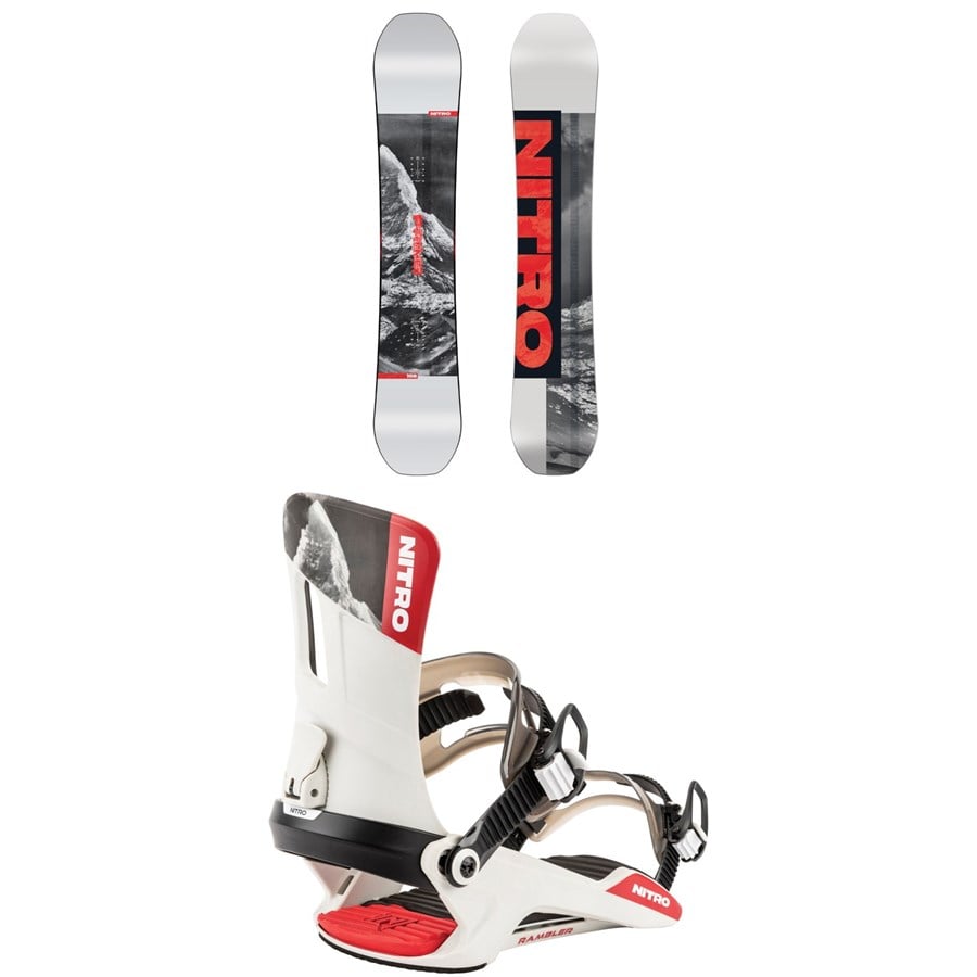 Nitro Prime Raw Snowboard + Rambler Snowboard Bindings 2026