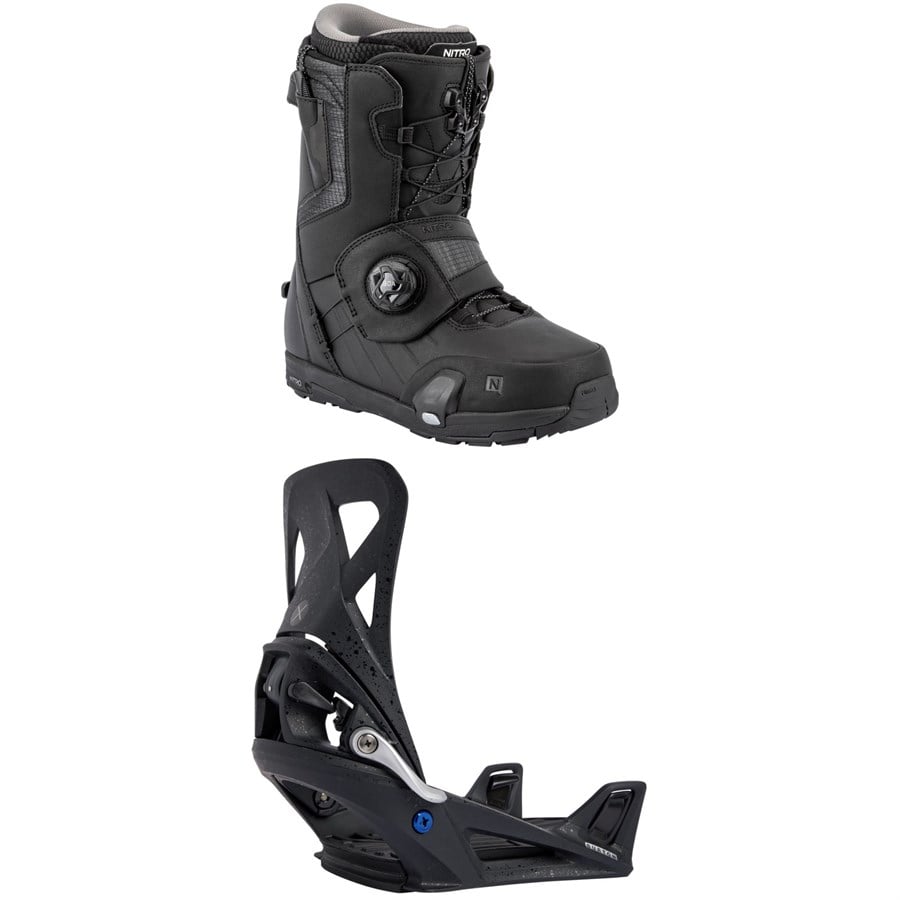 Nitro Profile Step On TLS Snowboard Boots + Burton Step On X Snowboard Bindings 2026