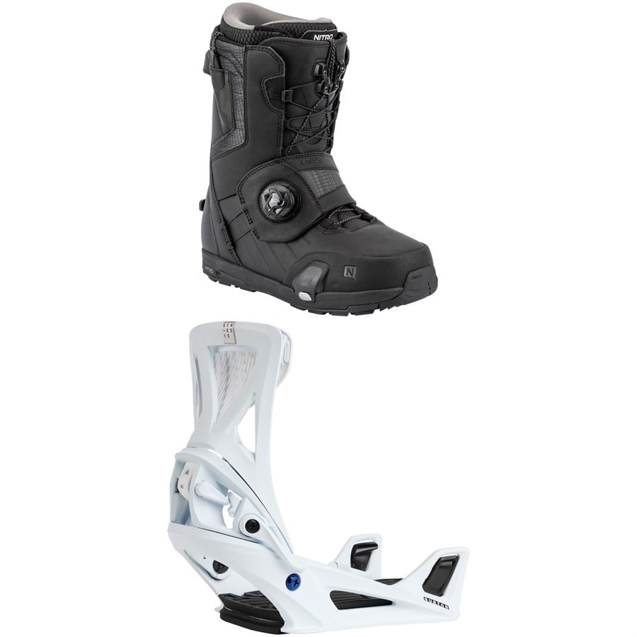 Nitro Profile Step On TLS Snowboard Boots + Burton Step On Genesis Snowboard Bindings 2026