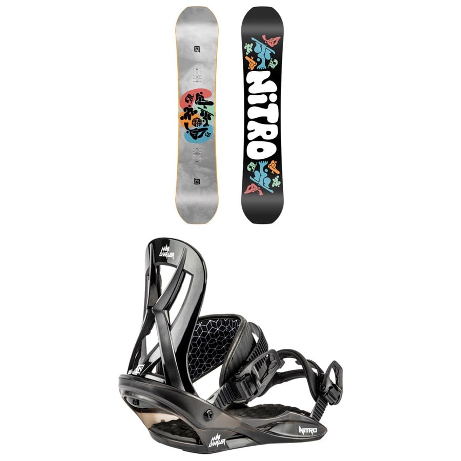 Nitro Ripper Snowboard + Mini Charger Snowboard Bindings - Kids 2025
