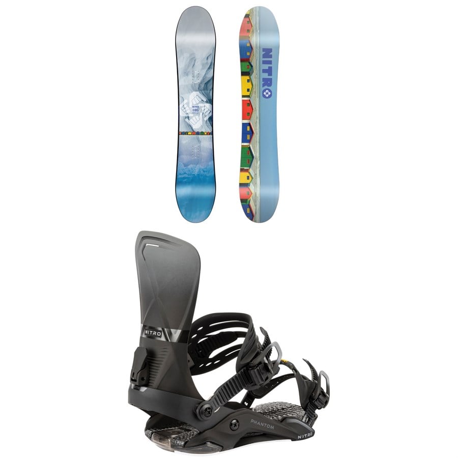 Nitro Santoku Snowboard + Phantom Snowboard Bindings 2026