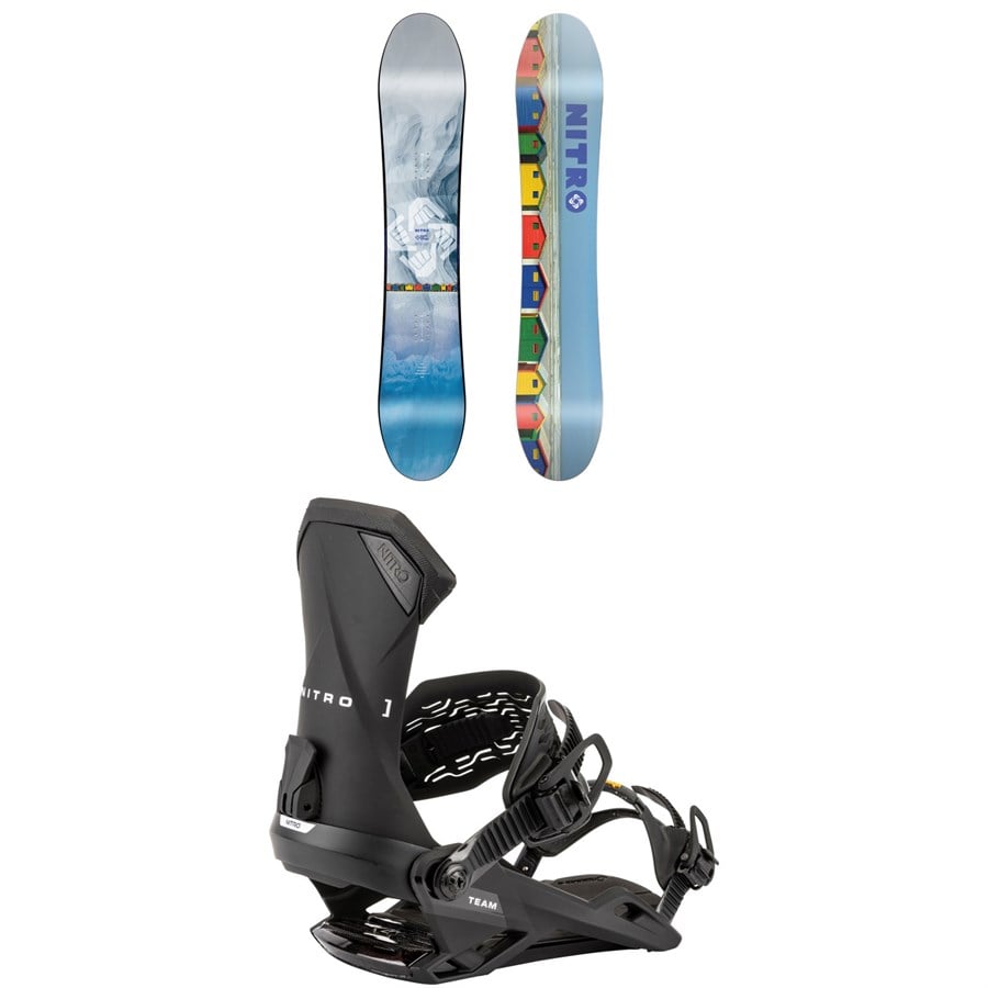Nitro Santoku Snowboard + Team Snowboard Bindings 2026