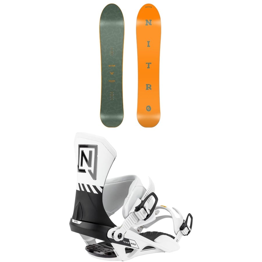 Nitro Slash Snowboard + Team Pro Snowboard Bindings 2026