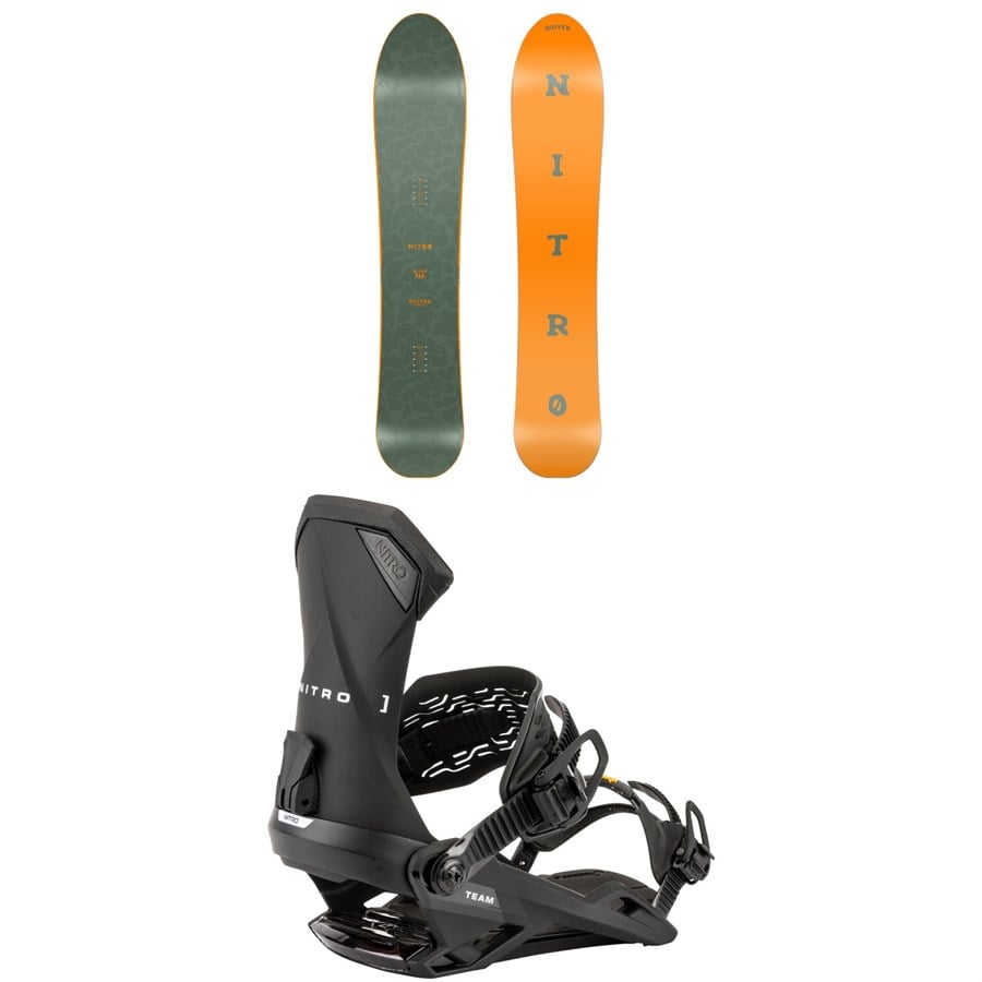Nitro Slash Snowboard + Team Snowboard Bindings 2026
