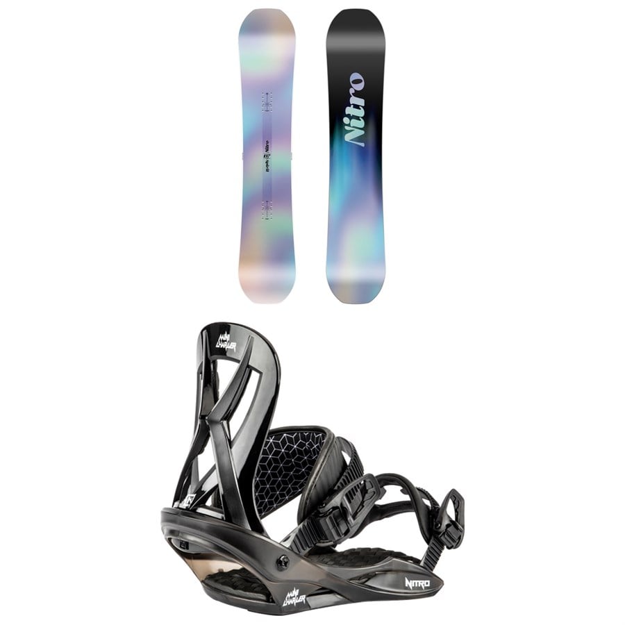 Nitro Spirit Snowboard + Mini Charger Snowboard Bindings - Kids 2025